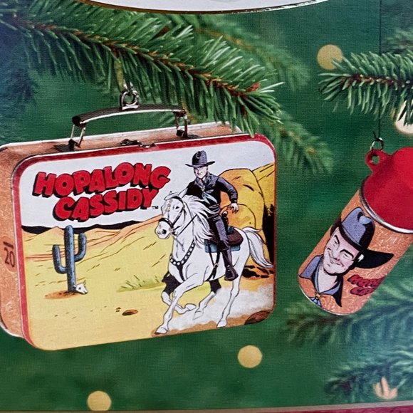 Hopalong Cassidy Lunch Box Set - Picture 2 of 3